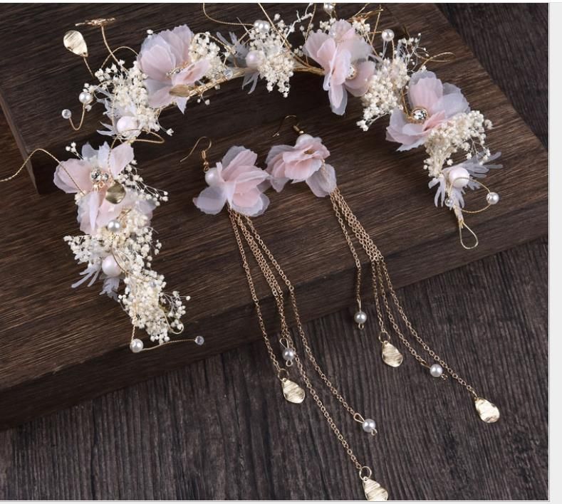 dried flower headband