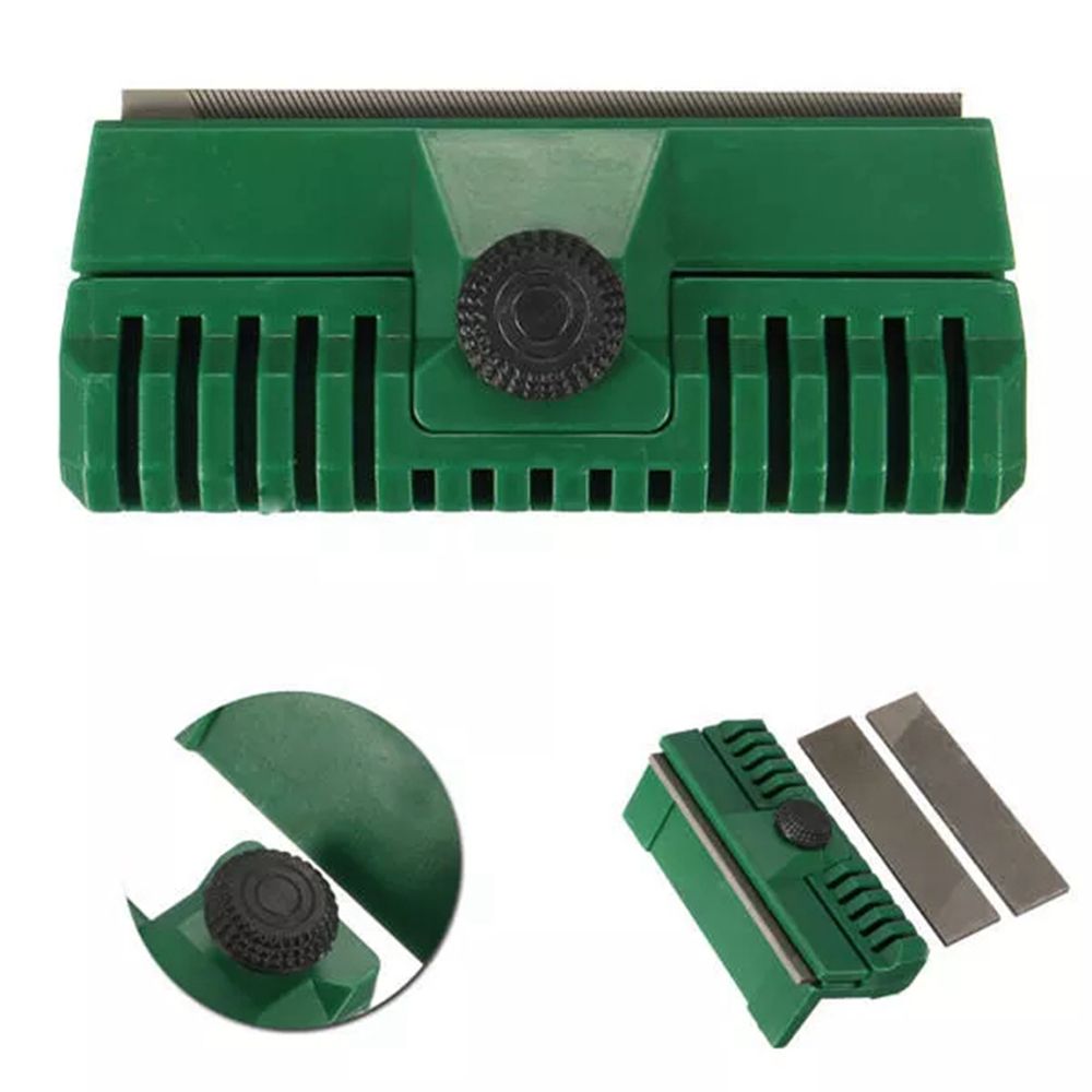 2019 Chainsaw Chain Guide Bar Rail Dresser File With 2 Files Lawn