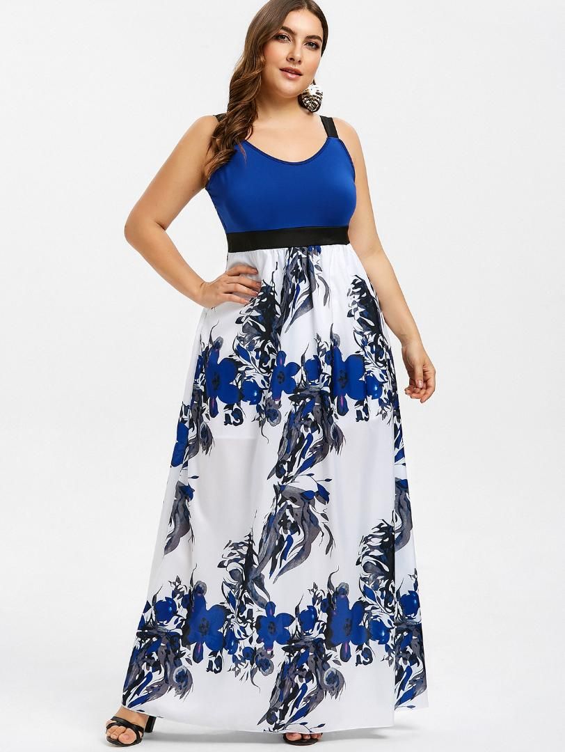 plus size casual maxi dress