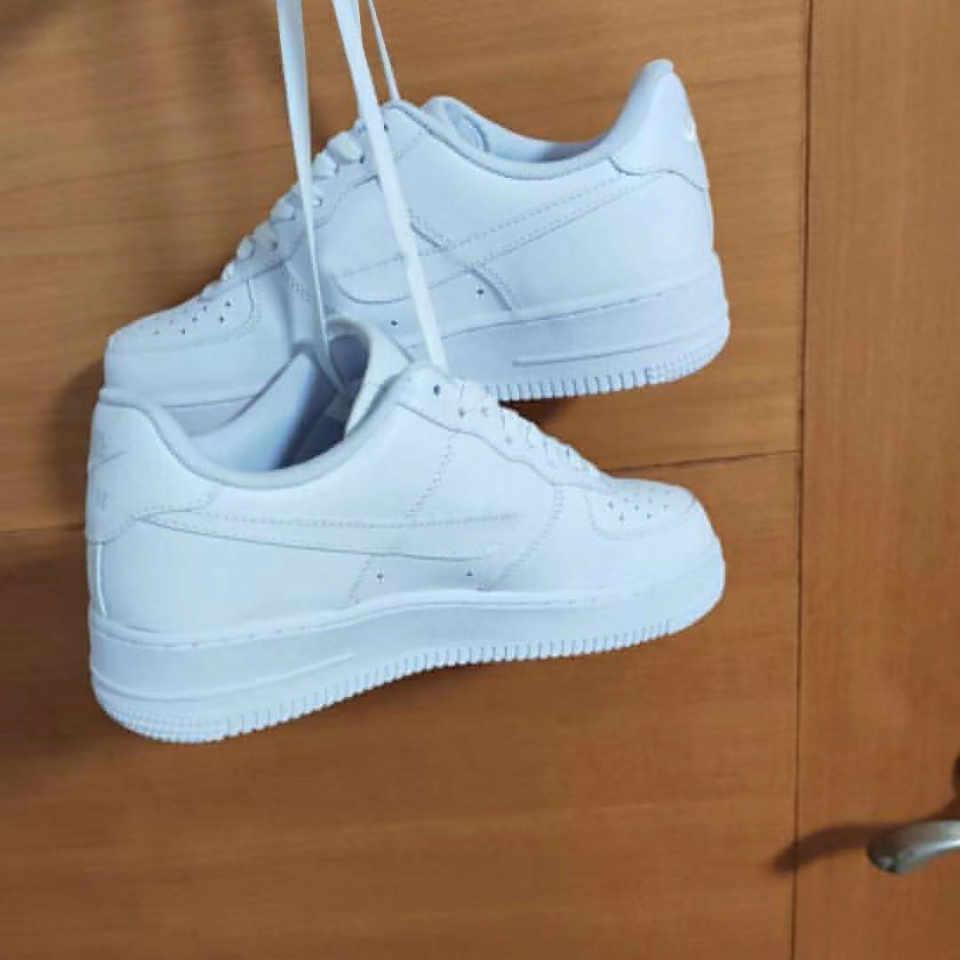 high top all white forces