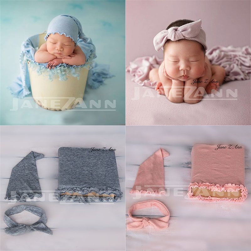 2020 Jane Z Ann Baby Photo Props Newborn Photography Wraps Hat