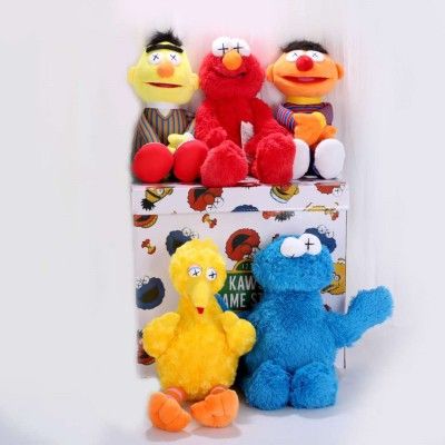 kaws sesame street plush box