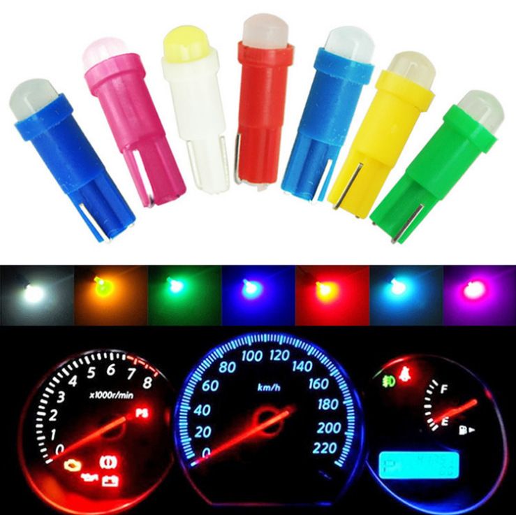 De luces tablero de instrumentos 1000PCS T5 W3W Bombillas LED para Coche Auto tablero