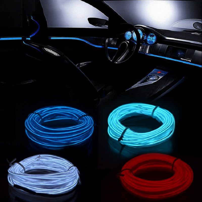 2019 3m 5m Car Led Strips Decoration Strip 12v Flexible Neon El Wire Rope Indoor Universal Interior Led Car Light Strip For Auto From Yaseri 18 43