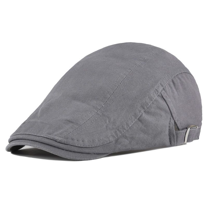 Mens Newsboy Cap Cotton Beret Hat Gatsby Cabbie Flat Cap