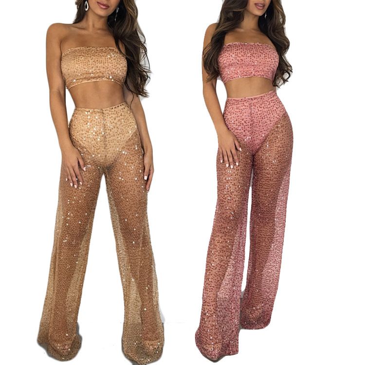 sheer two piece set