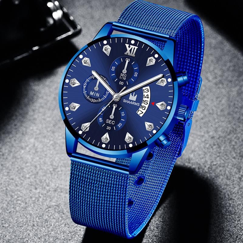 Shaarms watch blue Clearance