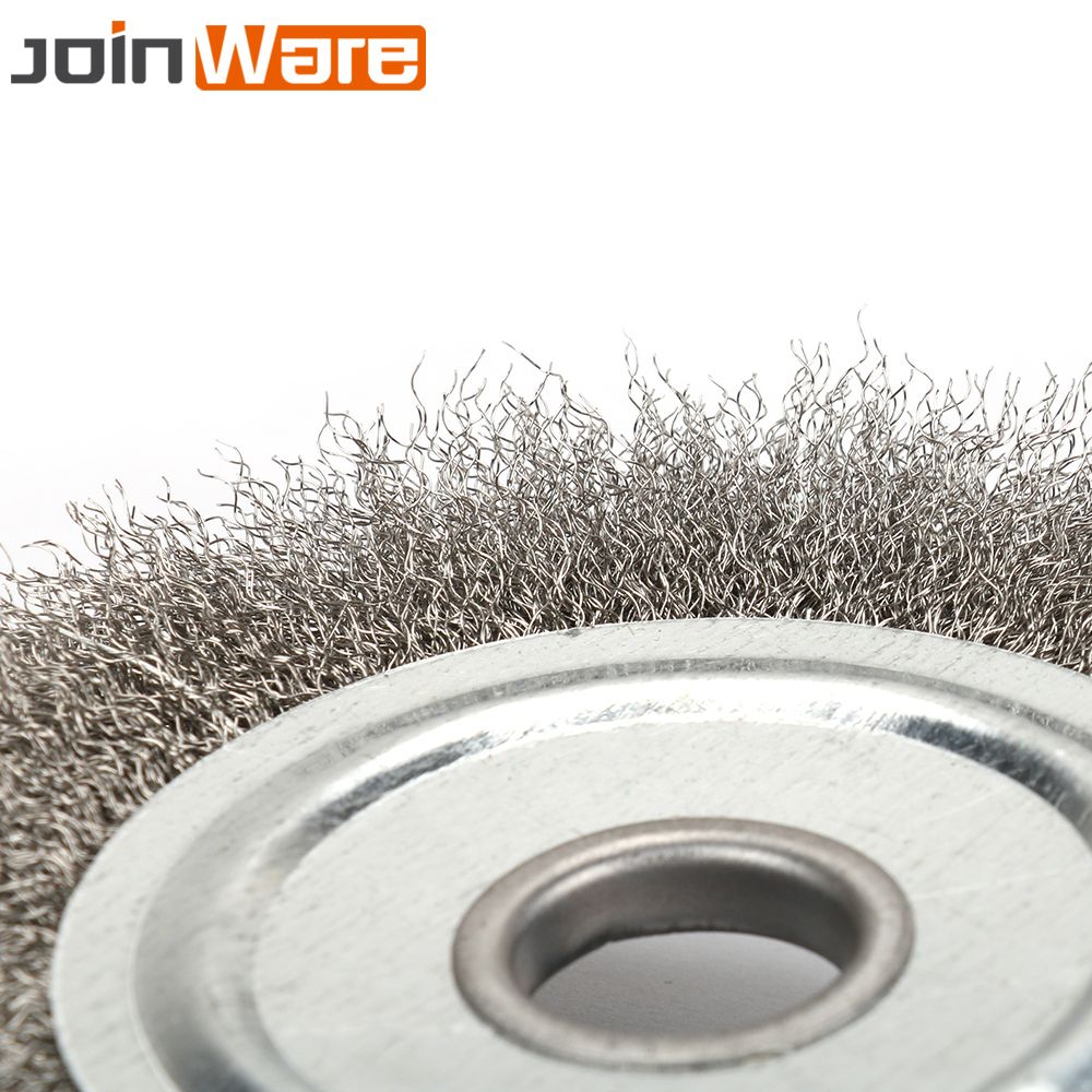 3"~10" Crimped Stainless Steel Wire Wheel Polishing Deburring For Bench Grinder 3"~10" Crimped Stainless Steel Wire Wheel Polishing Deburring For Bench Grinder