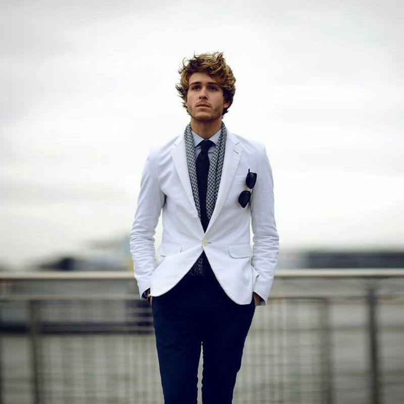 White Jacket Mens Outfit Outlet Shop 