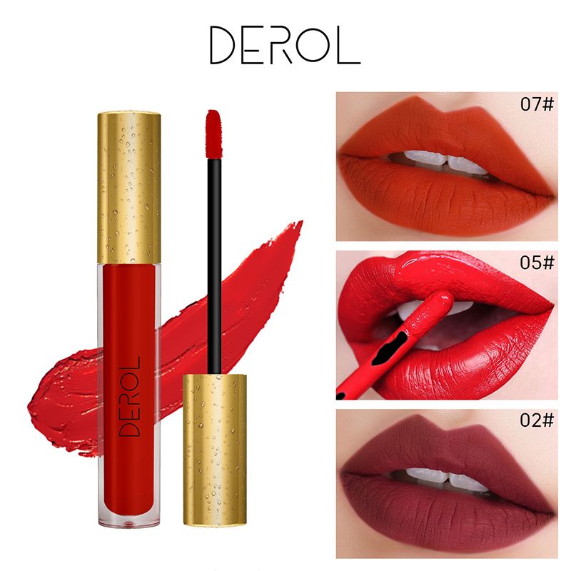 Satin Al Derol 16 Renkler Su Gecirmez Mat Likit Ruj Kirmizi Siyah Lip Parlak Makyaj Cubuk Ciplak Guzellik Dudak Ton Kozmetik L3702 Uzun Omurlu Tl22 98 Dhgate Comda