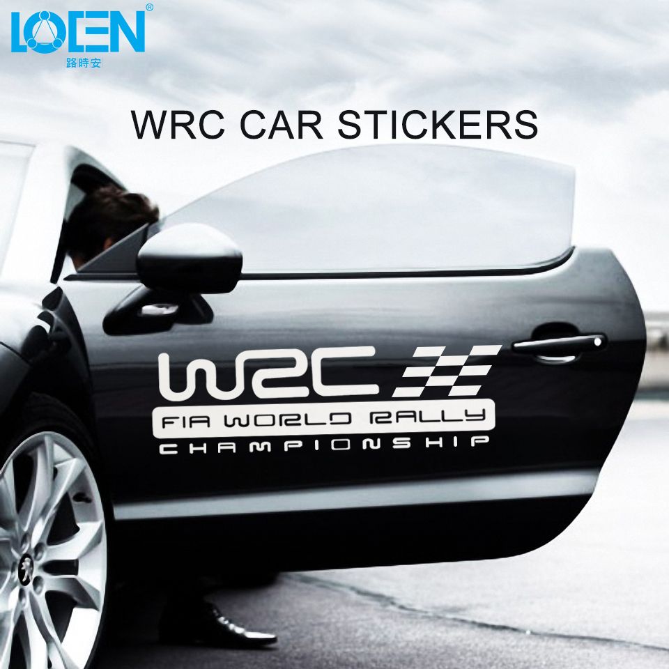 2020 Car Stickers WRC Door Decals World Rally Championship Racing Car