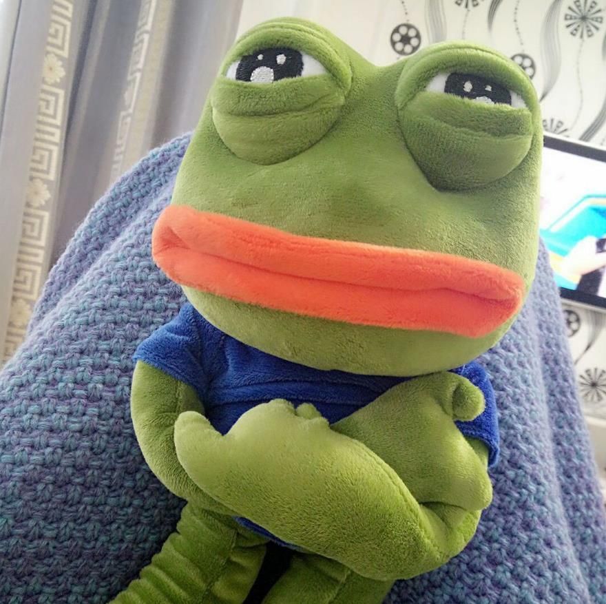 pepe frog plush