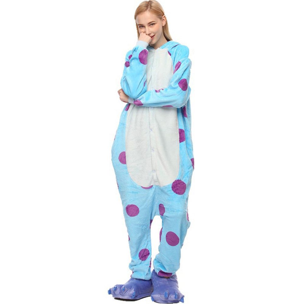 Melbourne jalea Bombero Blue Monster University Sulley Sullivan Bodies pijamas del partido del traje  de Cosplay de los pijamas