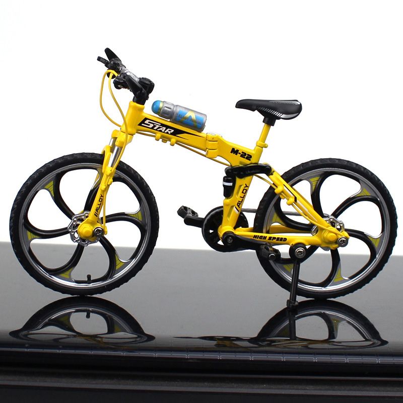 Folding Mountain Bike Jaune