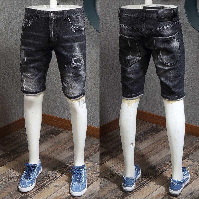 pantaloncini jeans neri