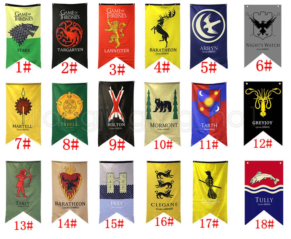 2019 18styles 18 Styles 70 125cm Game Of Thrones Flags Garden