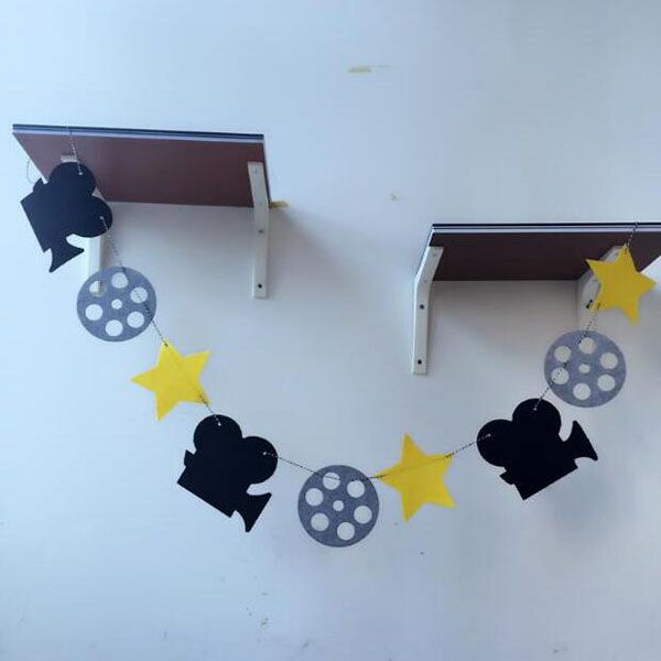 2019 Creative Movie Star Hollywood Camera 3 Meter Fabric Banner