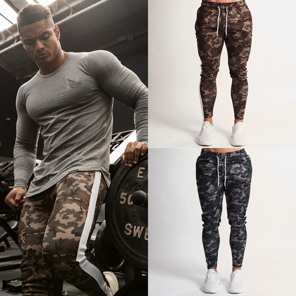 camo print joggers mens
