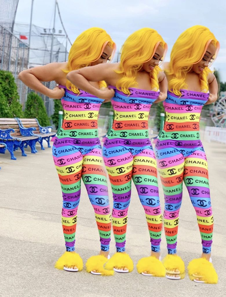 chanel rainbow jumpsuit