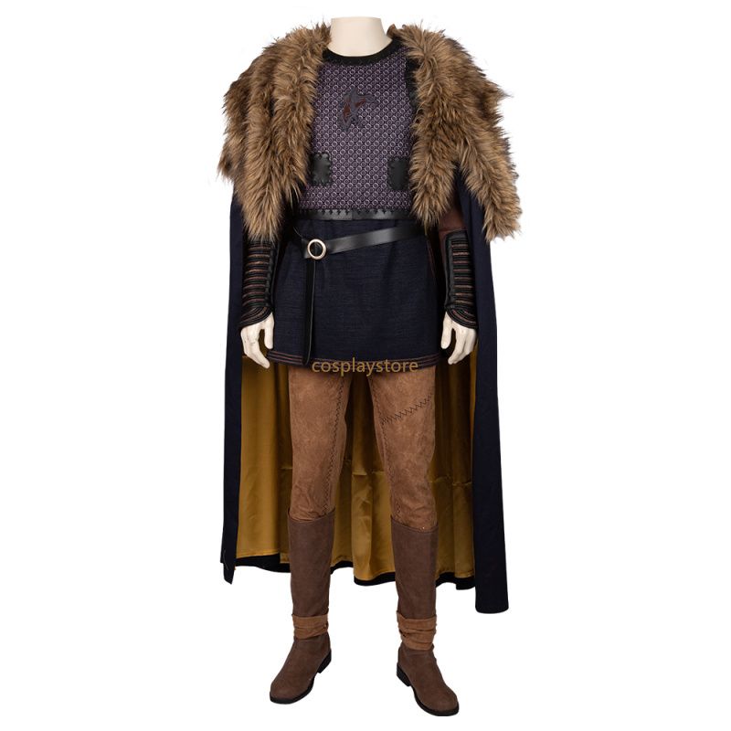 Vikings Cosplay Costume Ragnar Lothbrok Cosplay Suit for Men Halloween Costume