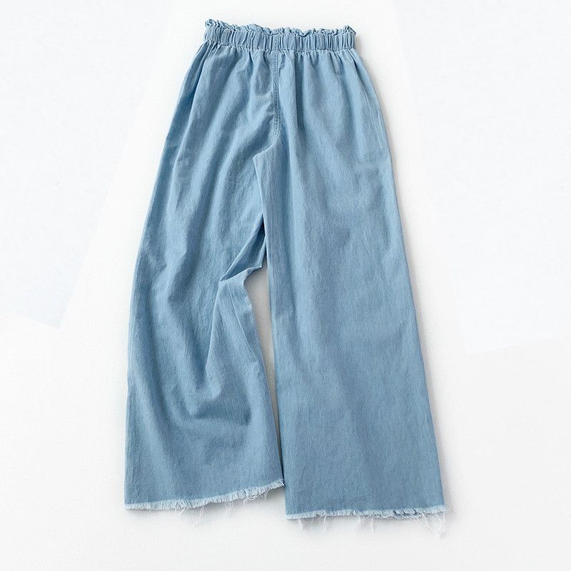 2020 Ultra Thin Summer Wide Leg Jeans Womens Loose Washed Cotton