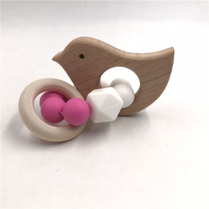 wooden teether for baby