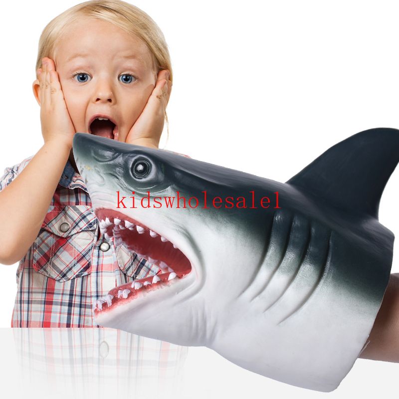 silicone shark puppet