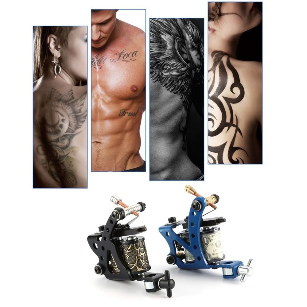 Tatouage Complet Débutant Kit De Tatouage 2 Pro Machine Encres Puissance Aiguille Poignées