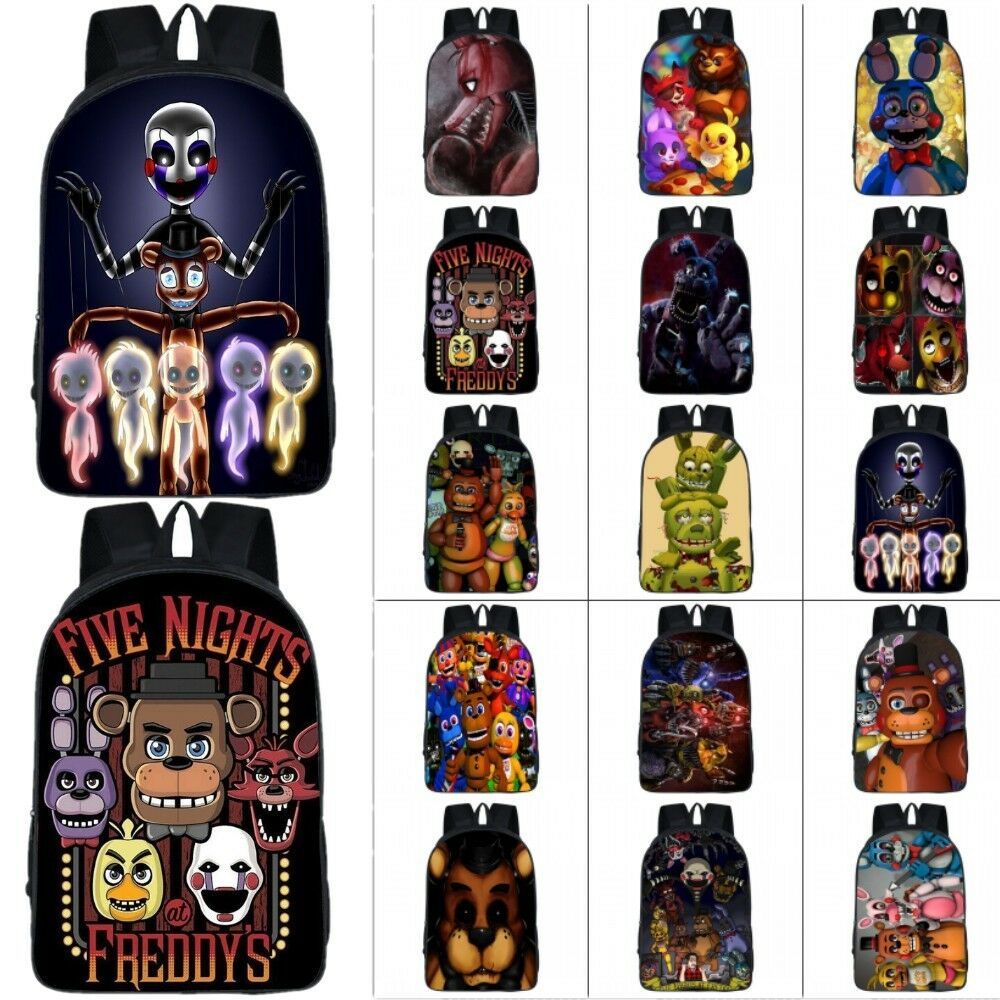 Five Nights At Freddy/'s FNAF Backpack Chica Bonnie Rucksack Laptop School Bag