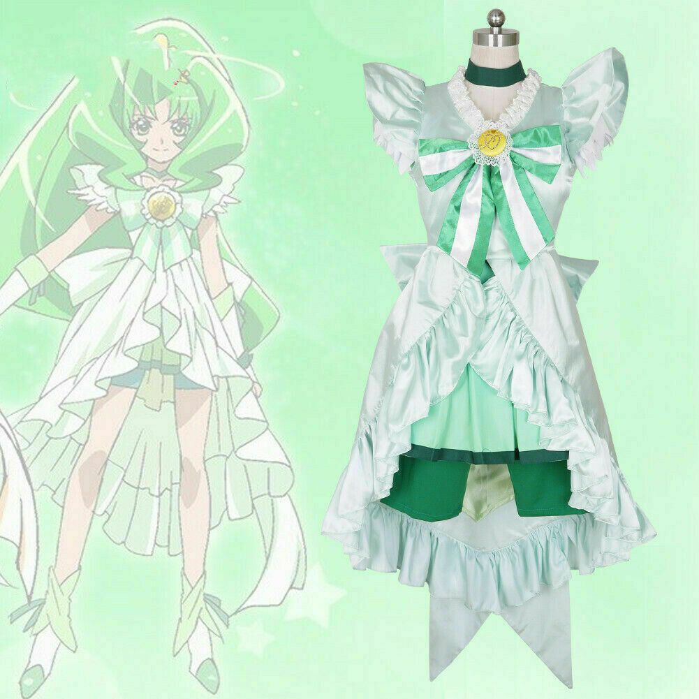 Glitter Force Glitter Spring Cure March Dress Cosplay Costume!dst Smile PreCure Glitter Force Glitter Spring Cure March Dress Cosplay Costume!dst Smile PreCure