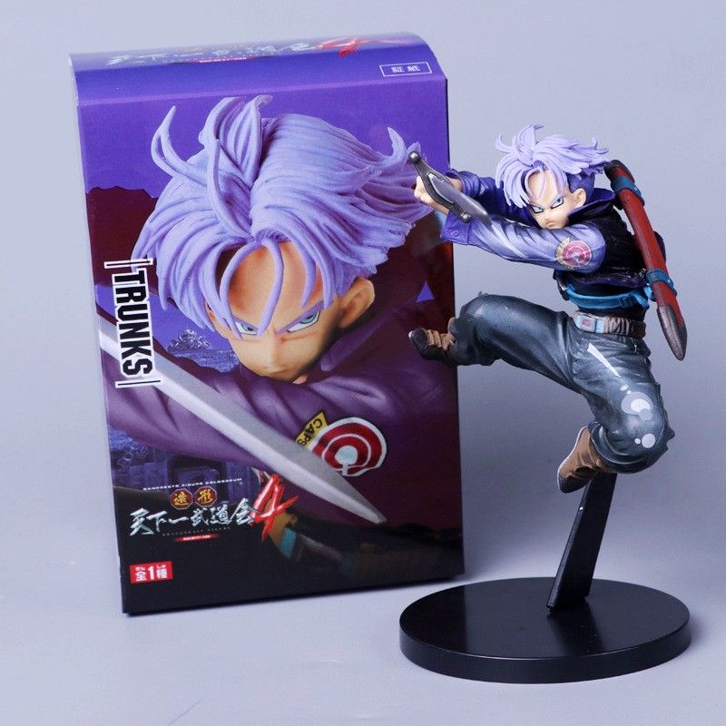 2019 Dragon Ball Z Trunks Future First Coming Jump Up Purple Hair