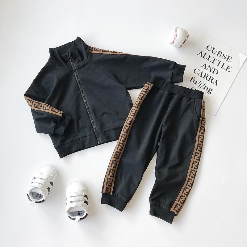 2020 New Boys Sets Girls Letter Football Baseball Tracksuit Sport