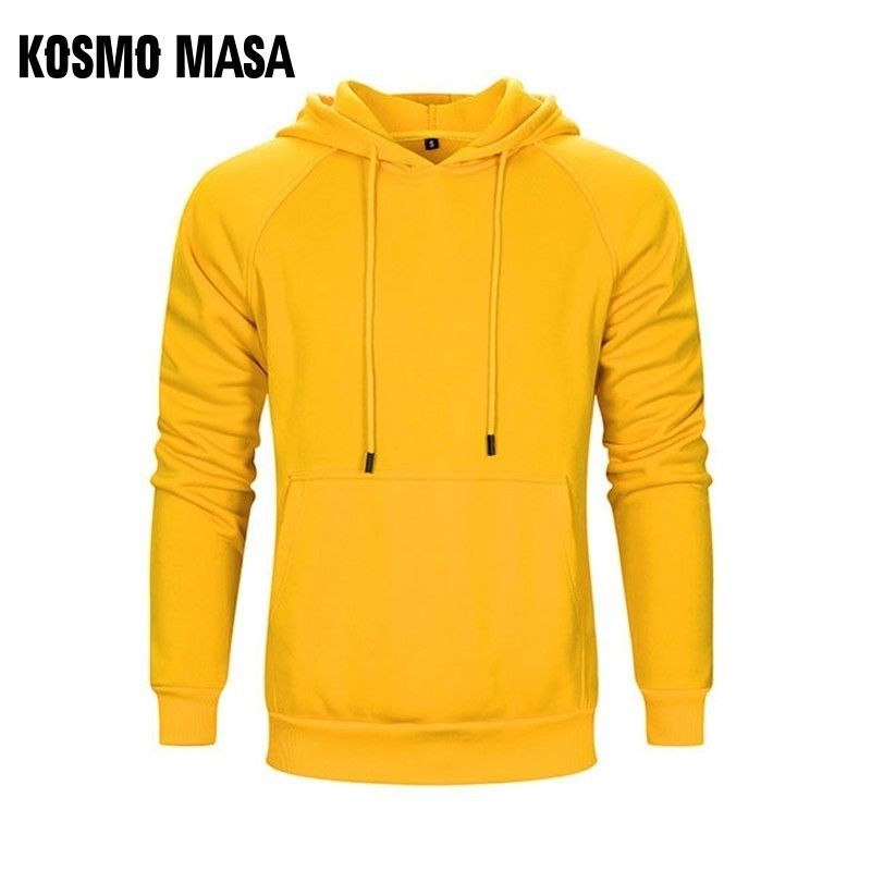 2020 Kosmo Masa Cool Yellow Black Hoodies Men Color Long Sleeves