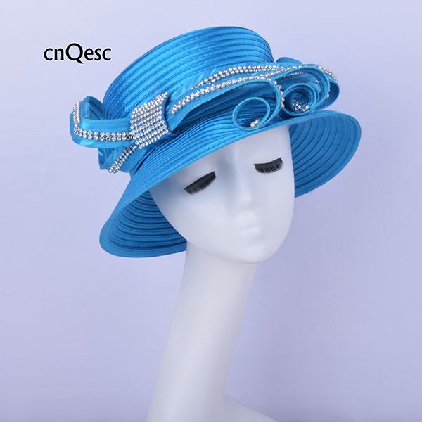 ladies wedding hats blue