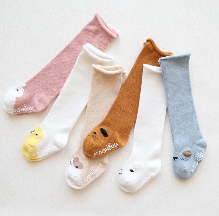 Acheter Pas Cher Chaussette Enfant De Bande Dessinee Chaussette Enfant En Bas Age Enfants Chaussettes Antiderapantes Bebe Filles Stereo Oreille Animale Oreille Occasionnelle Chaussette Longue Bebe Garcons Coton Tricote Jambes F Du
