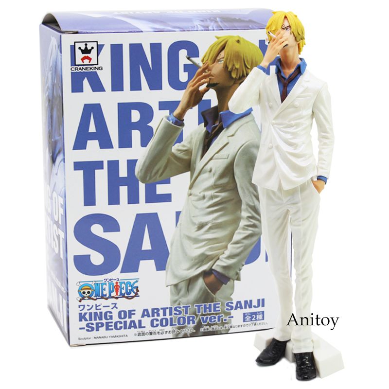 Buy Cheap Action Toy Figures In Bulk From China Dropshipping Suppliers Anime One Piece King Of Artist The Sanji Special Color Ver Pvc Figure Collectible Model Toy Pink White 26cm Online At