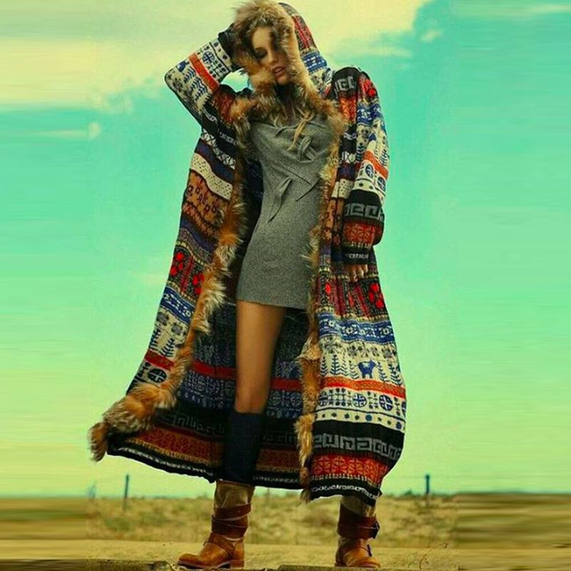 Compra BOHOFREE Abrigos Largos De Invierno Pieles Falsas Pista De Manga  Larga Estilo Bohemio Boho Moda Mujer Chaqueta Abrigos Prendas De Abrigo  Barato | Entrega Rápida Y Calidad | Es.Dhgate