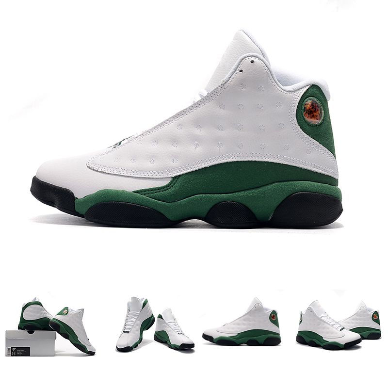 jordan 13 verde con blanco