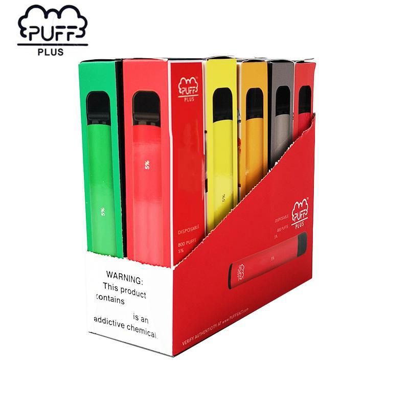 New PUFF PLUS 800+ Puff Disposable Pod Kit 550mAh Battery 3.2mL