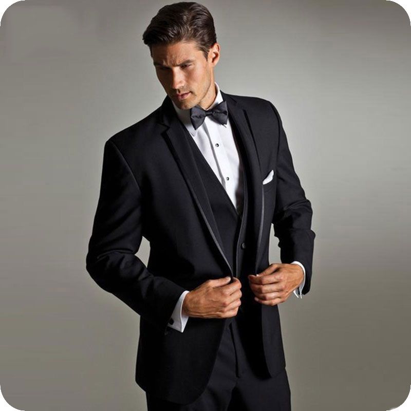Compra Negro Trajes De Hombre Del Traje Smoking Para Hombre Delgado Apto  Profesional De Negocios Traje De La Boda Del Novio Homme Terno Masculino Hombres  Traje Escudo Pantalones + Barato | Entrega