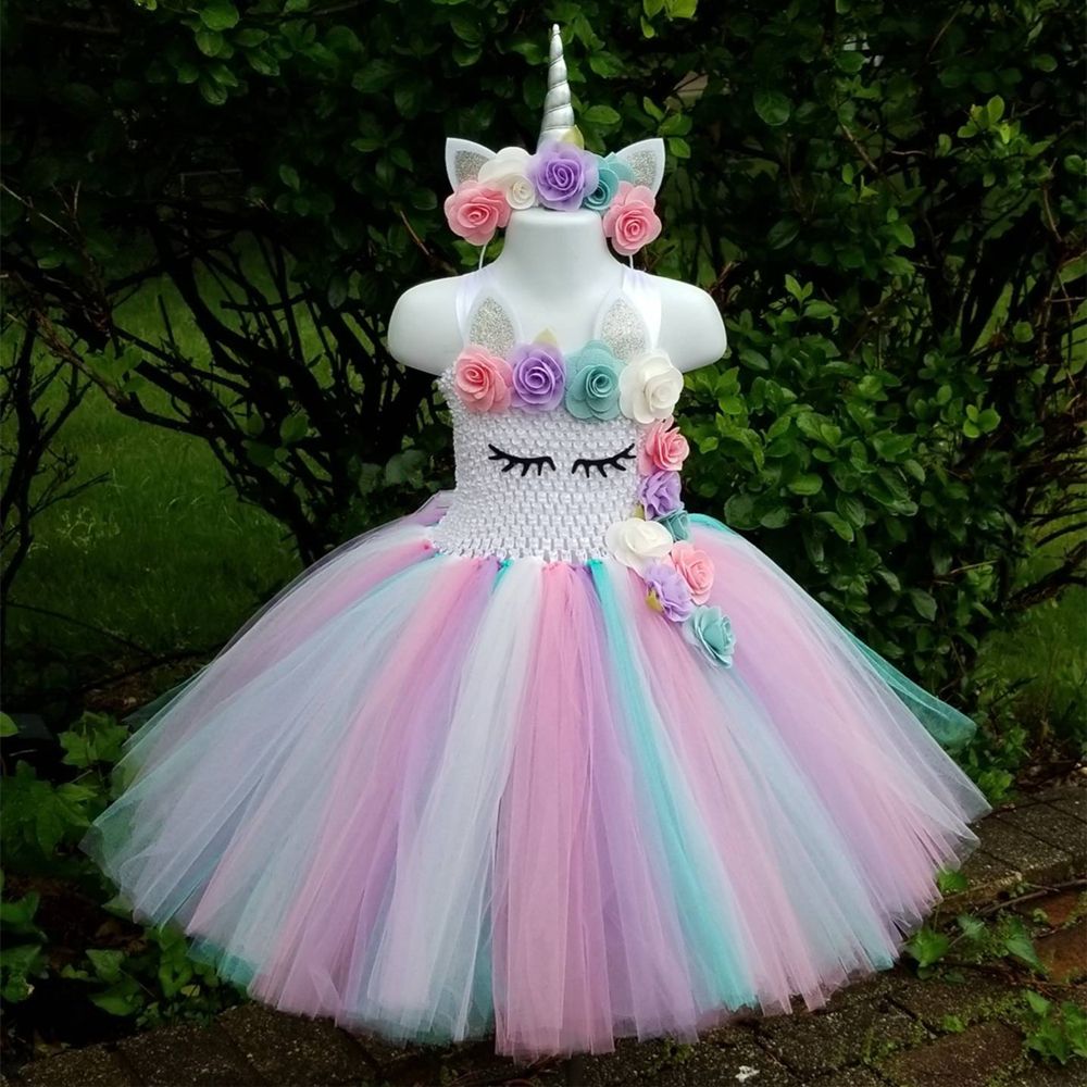 unicorn tutu dress girl