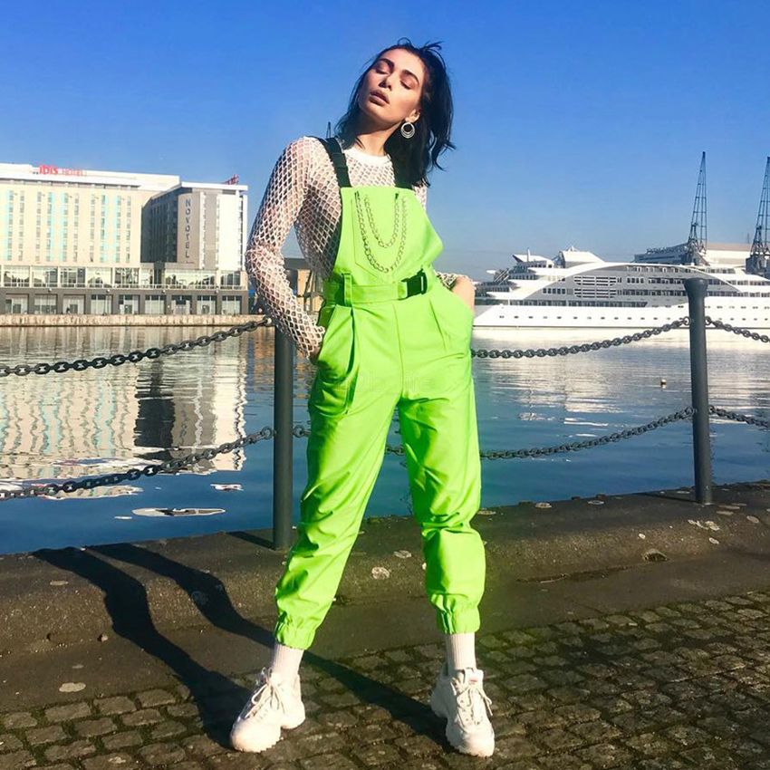 neon jumpsuit womens