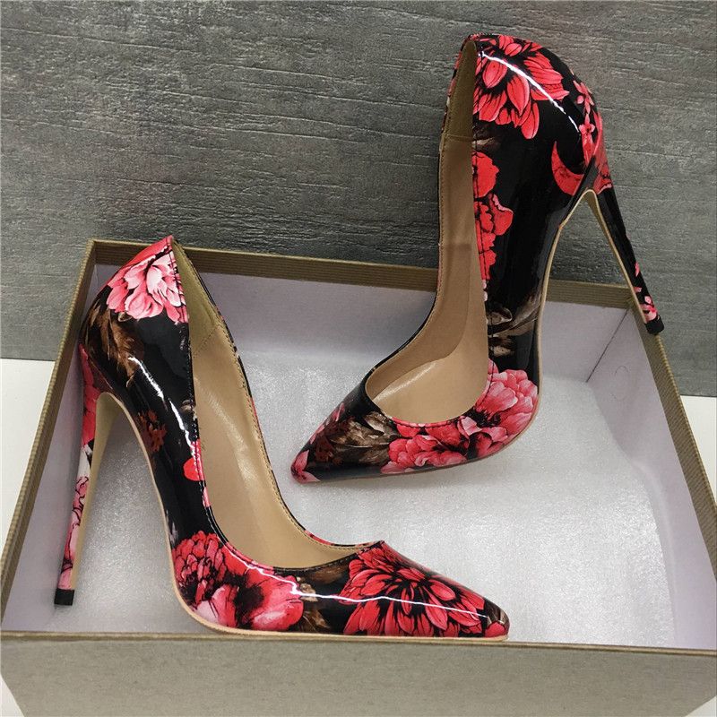 Acquista Nuovo Fiore Laccato Stampato Scarpe Con Tacco A Spillo Con Tacco  Fine Lucido 12CM Scarpe Donna Sexy Con Tacco A Spillo Su Misura  Personalizzato 33 44 Metri A 33,97 € Dal Yaoguirong | DHgate Italy