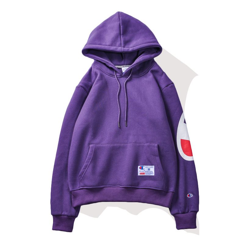 champion purple hoodie mens