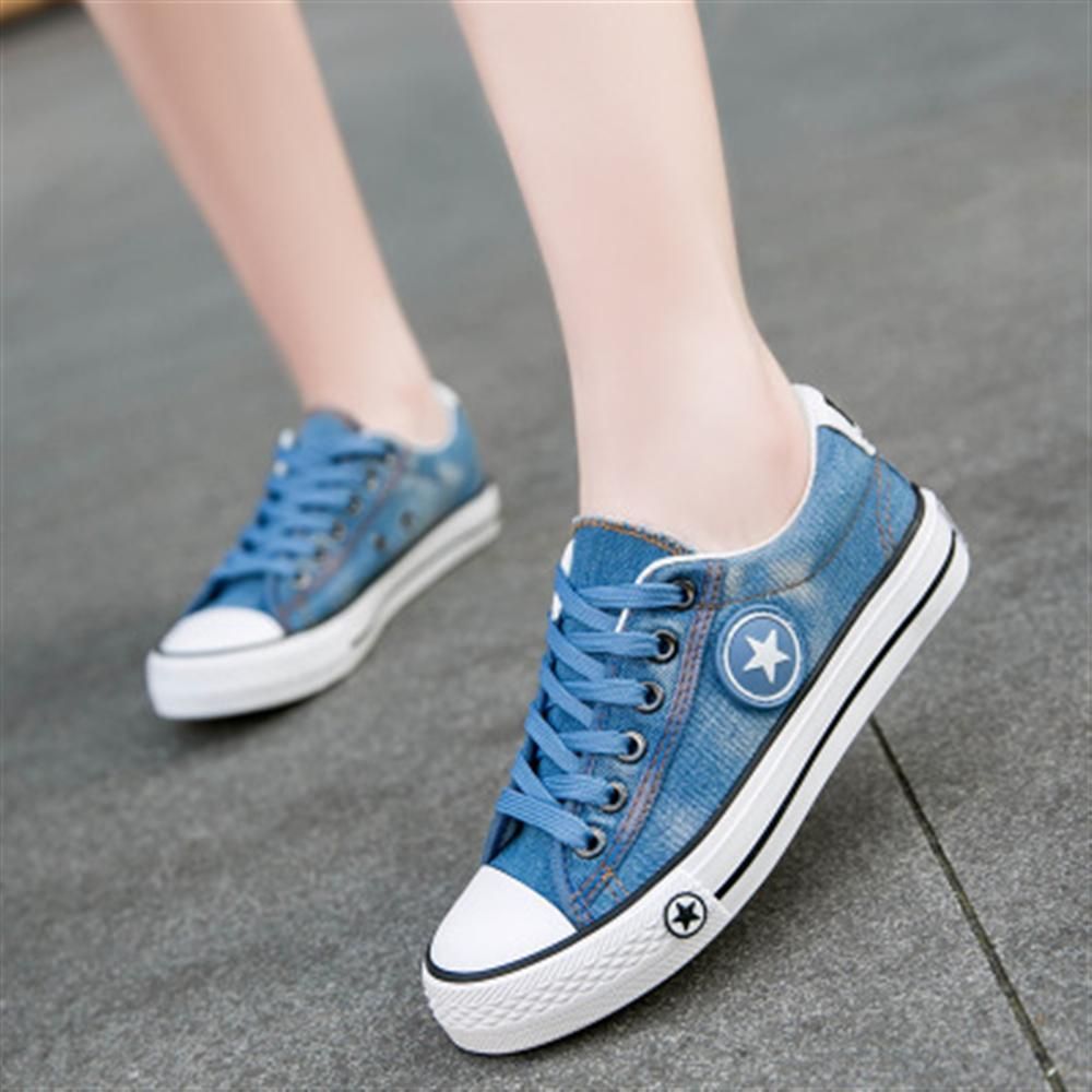 denim trainers womens