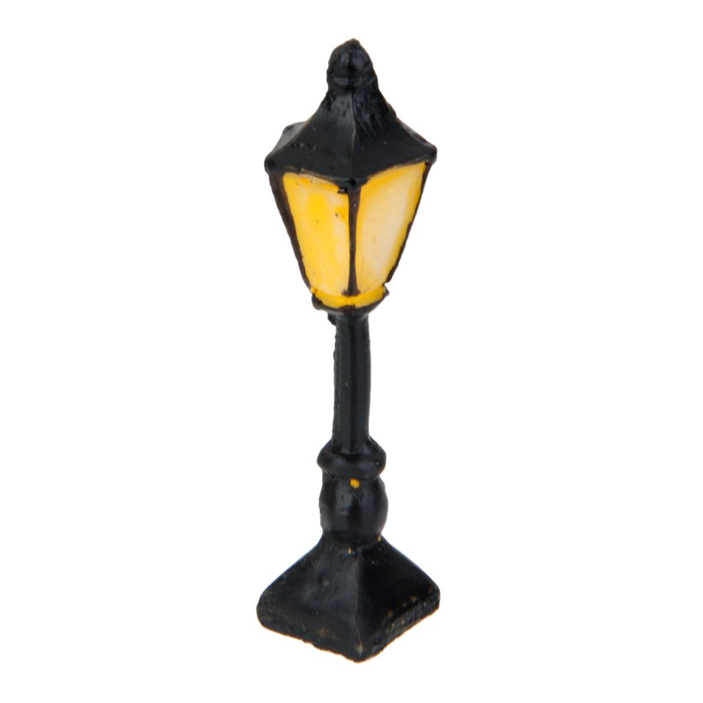 Street Light Square 2-Lamp Landscape Bonsai Dollhouse Miniature Craft Decor