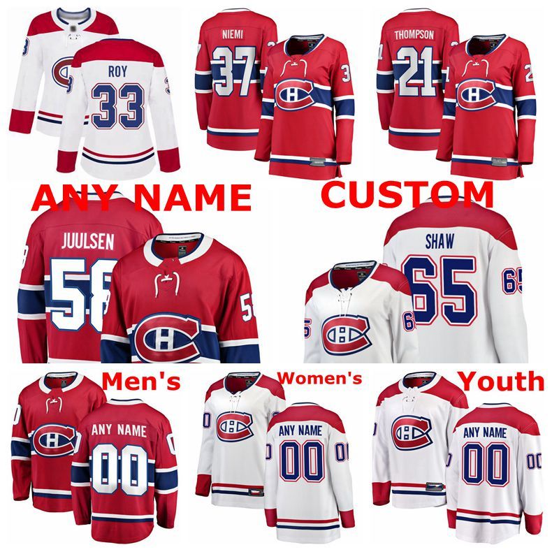 shaw canadiens jersey