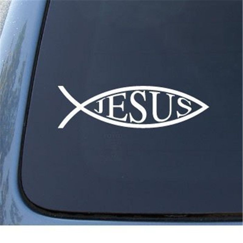 Sticker Jesus fish Car Decal