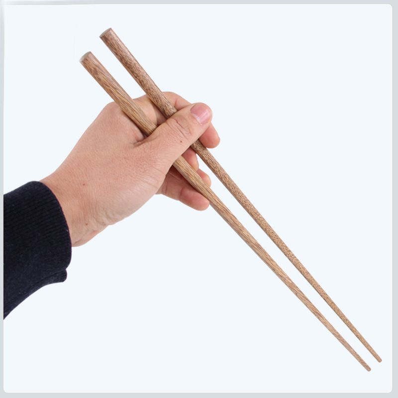 42cm Extra Long Chinese Japanese Chopsticks Wooden for Frying Hot Pot Cooking DE