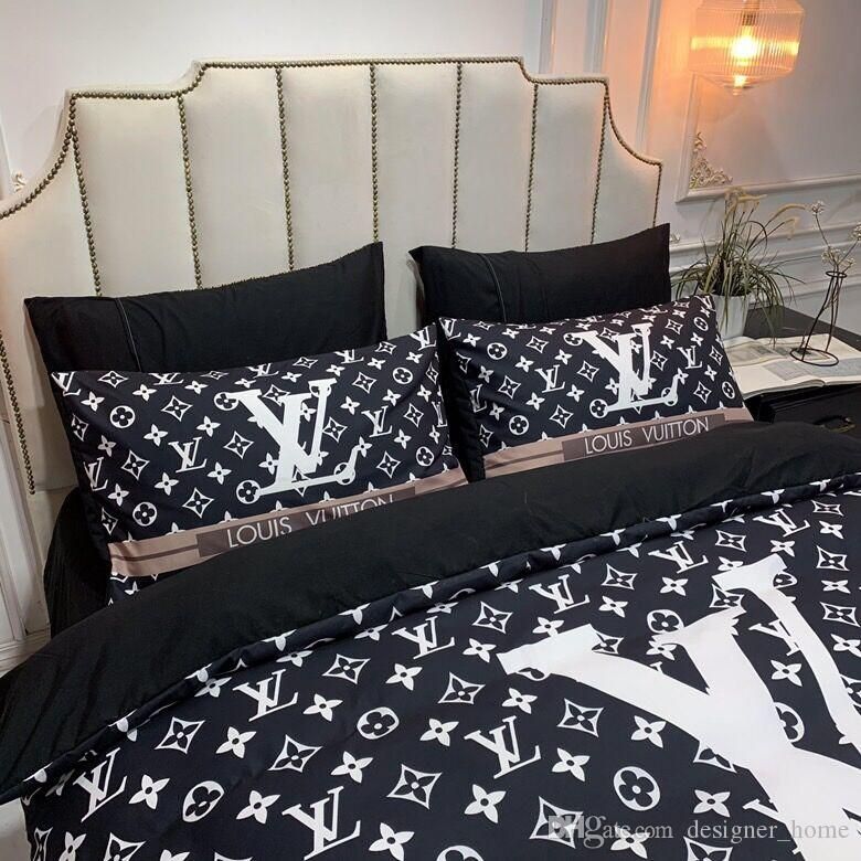 L Black Bedding Sets Hot Sale Queen Size Fashion Bedding Sets Warm Duvet  Cover Queen Size Home Decoration Designer Bed Sheets From Classicalforever,  $117.21